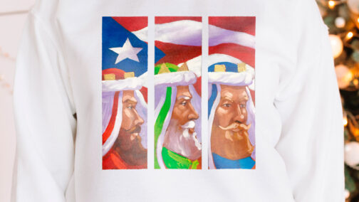 Reyes Magos Bandera Puerto Rico Sweters