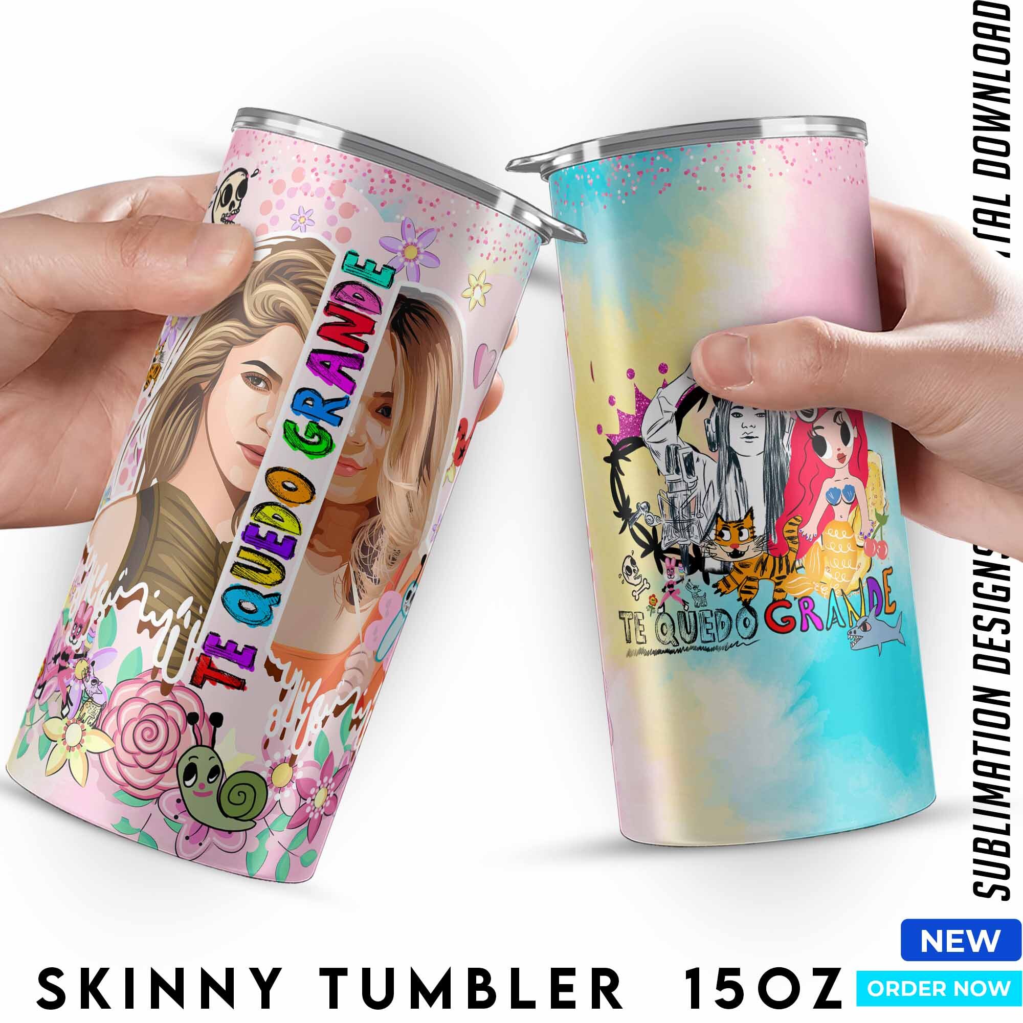 Karol G Mañana Sera Bonito 3 Skinny Tumbler 15oz Karol G Mañana Sera Bonito 3 Skinny Tumbler 15oz