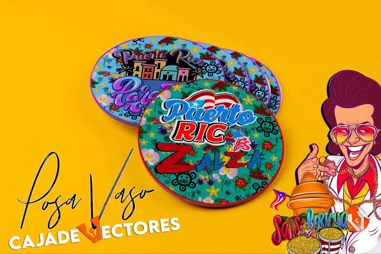 Día Internacional de la Salsa Mod7 Posavasos Día Internacional de la Salsa Mod7 Posavasos