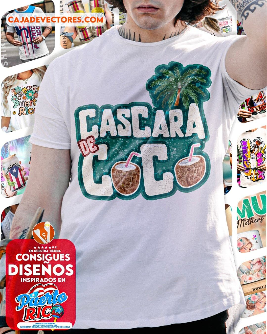 Cascara de Coco Tshirt For Men